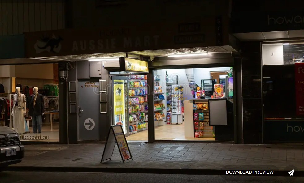 Late night Australian convenience store